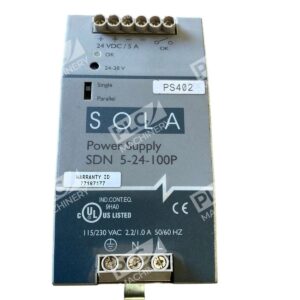 SDN 5-24-100P - Sola/Hevi-Duty - Din Rail 24VDC 5A Power Supply