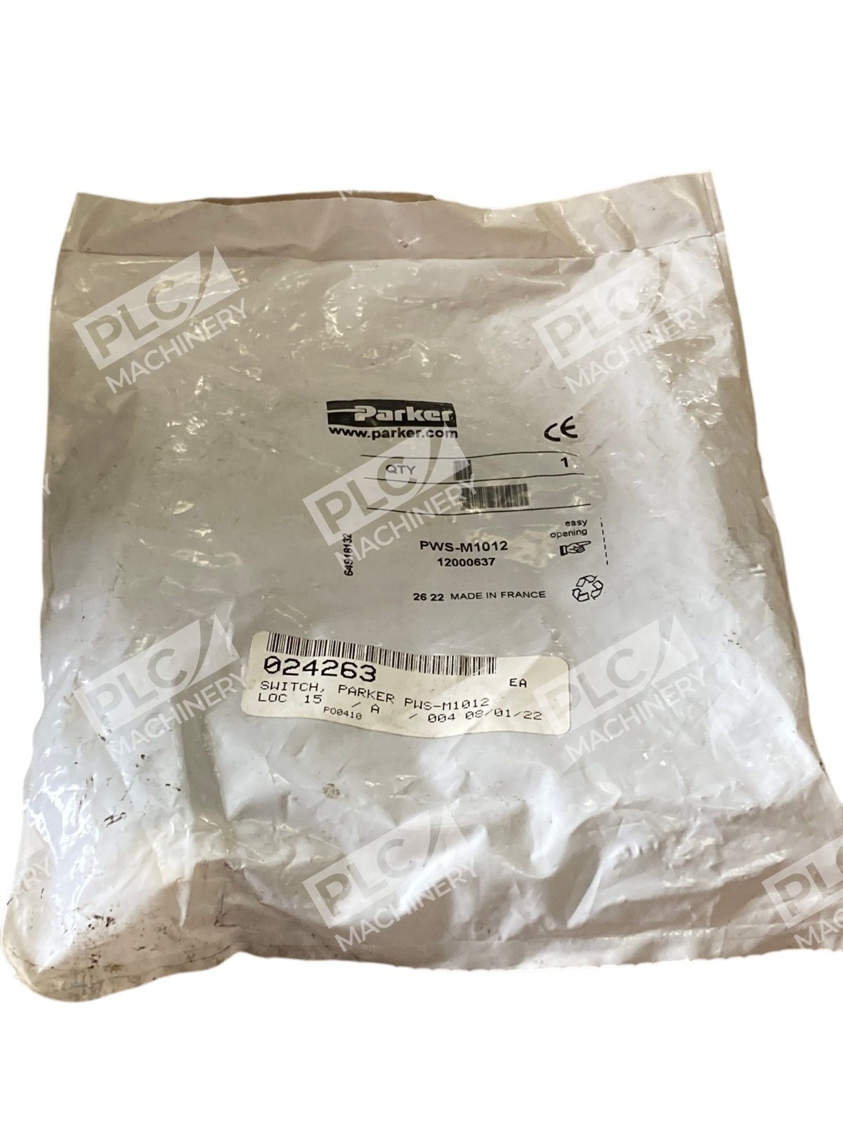 PWS-M1012 - Parker - Pneumatic Pressure Switch
