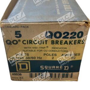 QO220 - Square D - 2-Pole 20A Circuit Breaker Box of 5