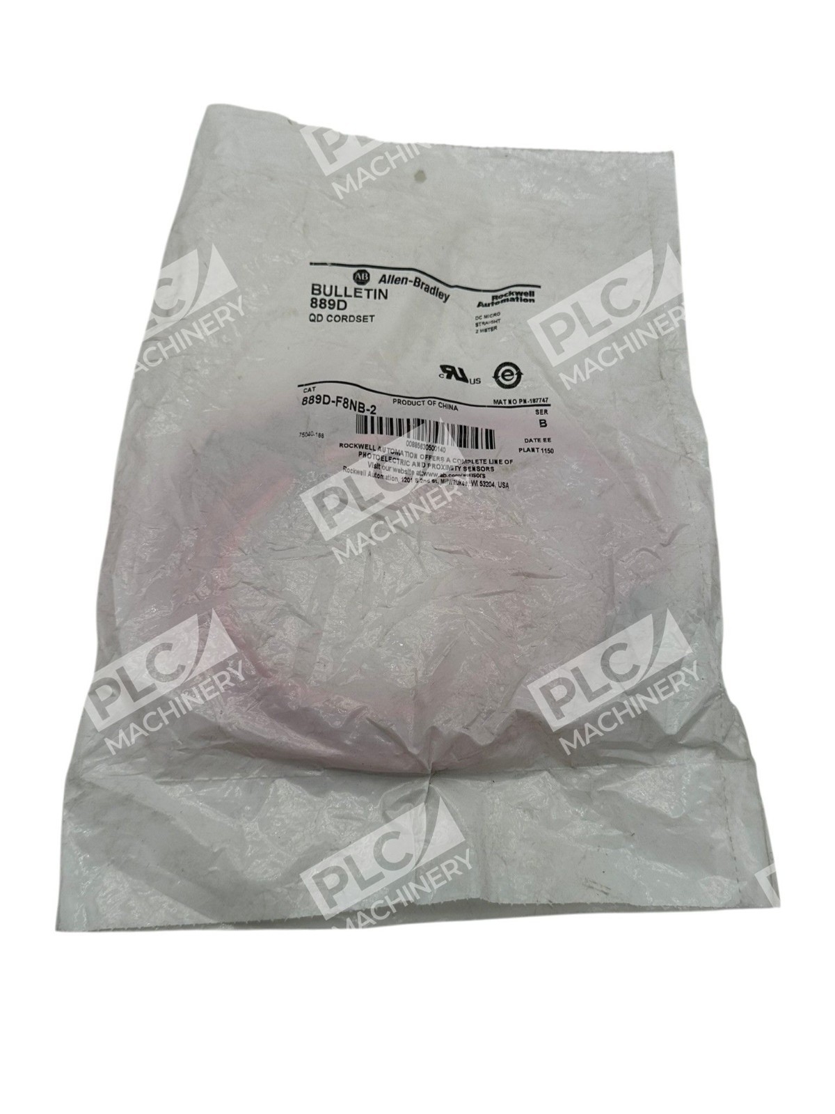 889D-F8NB-2 Series B - Allen-Bradley - QD Cordset DC Micro Straight 2m