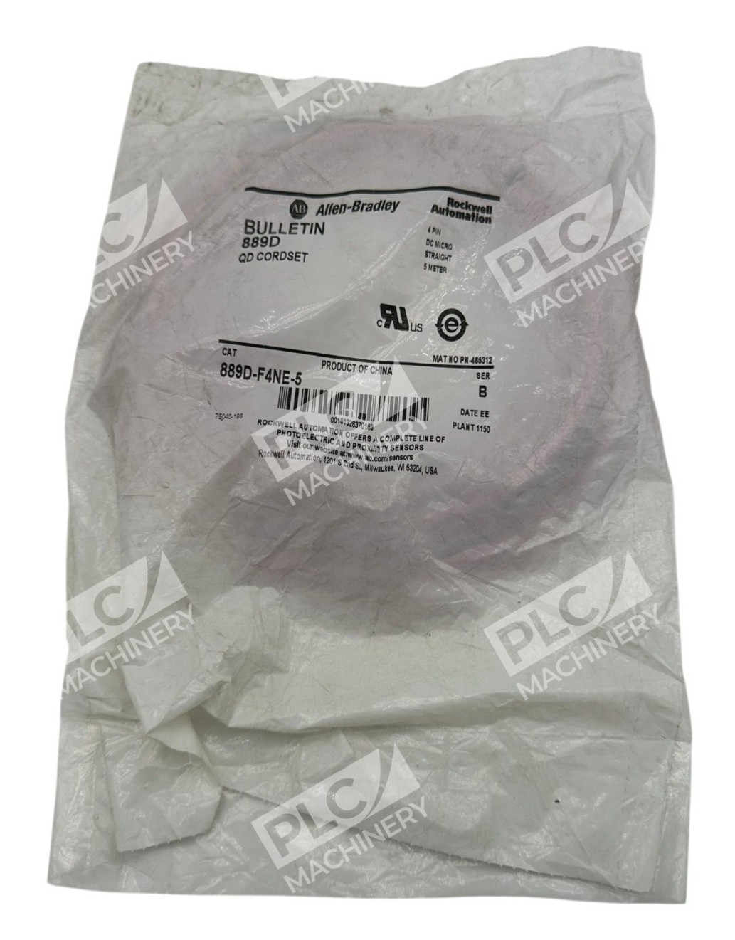 889D-F4NE-5 Series B - Allen-Bradley - QD Cordset 4 Pin DC Micro Straight 5m
