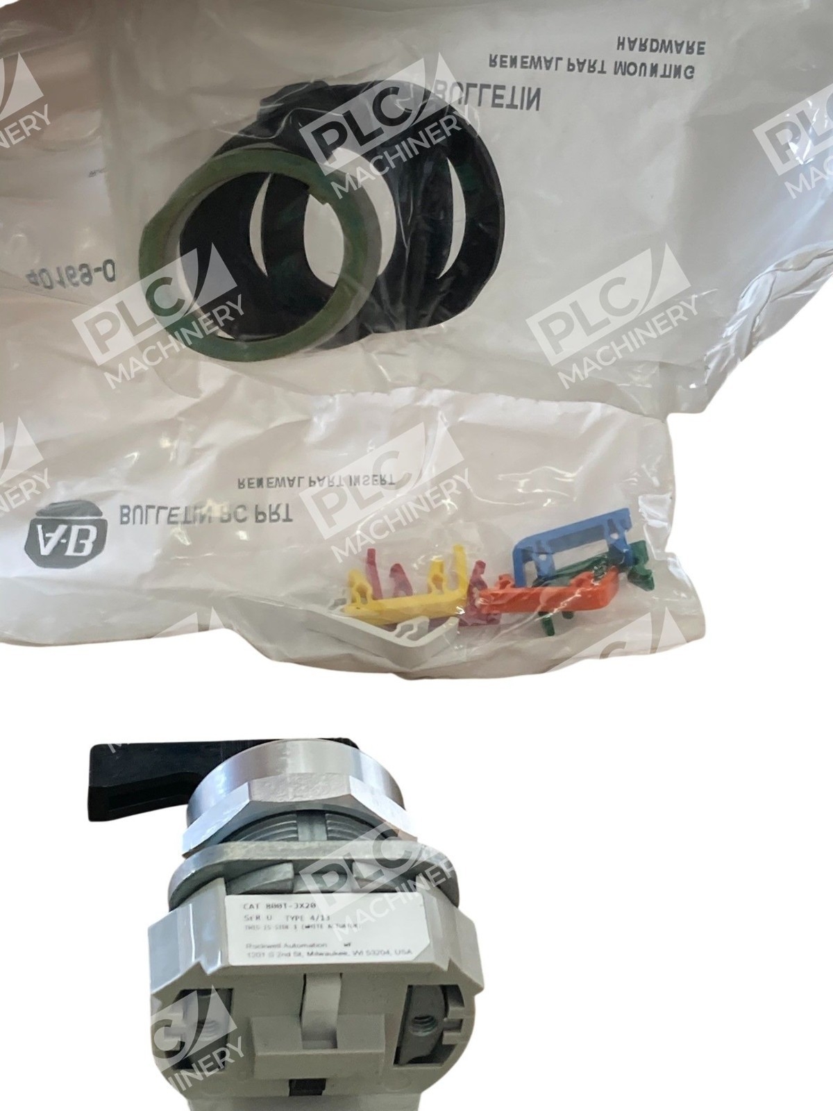Allen-Bradley 800T-JX20 /U 30mm 3-Position Selector Switch Operator Only - Image 4