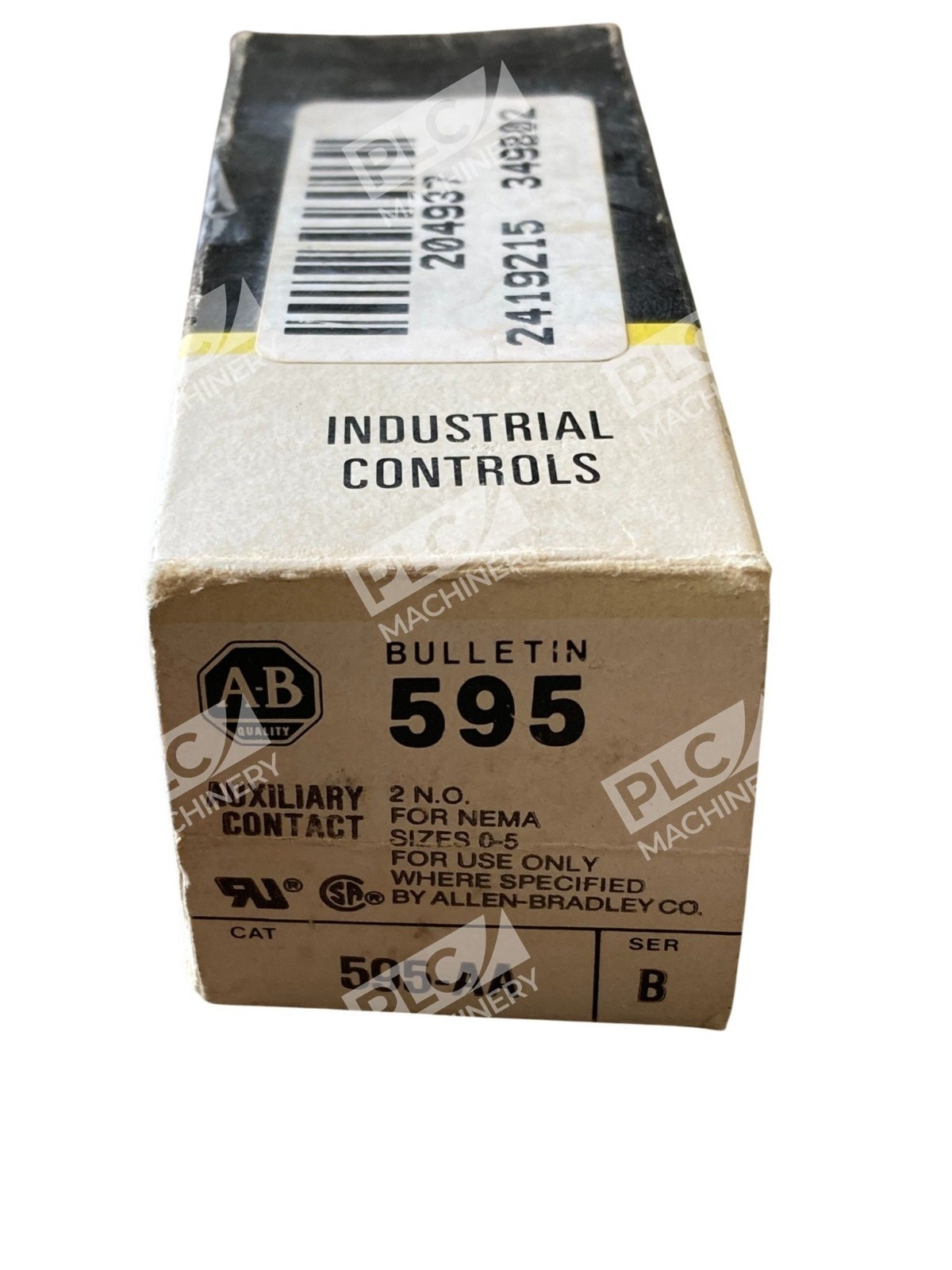 Allen-Bradley 595-AA /B 2NO Auxiliary Contact Block 600V 10A - Image 3