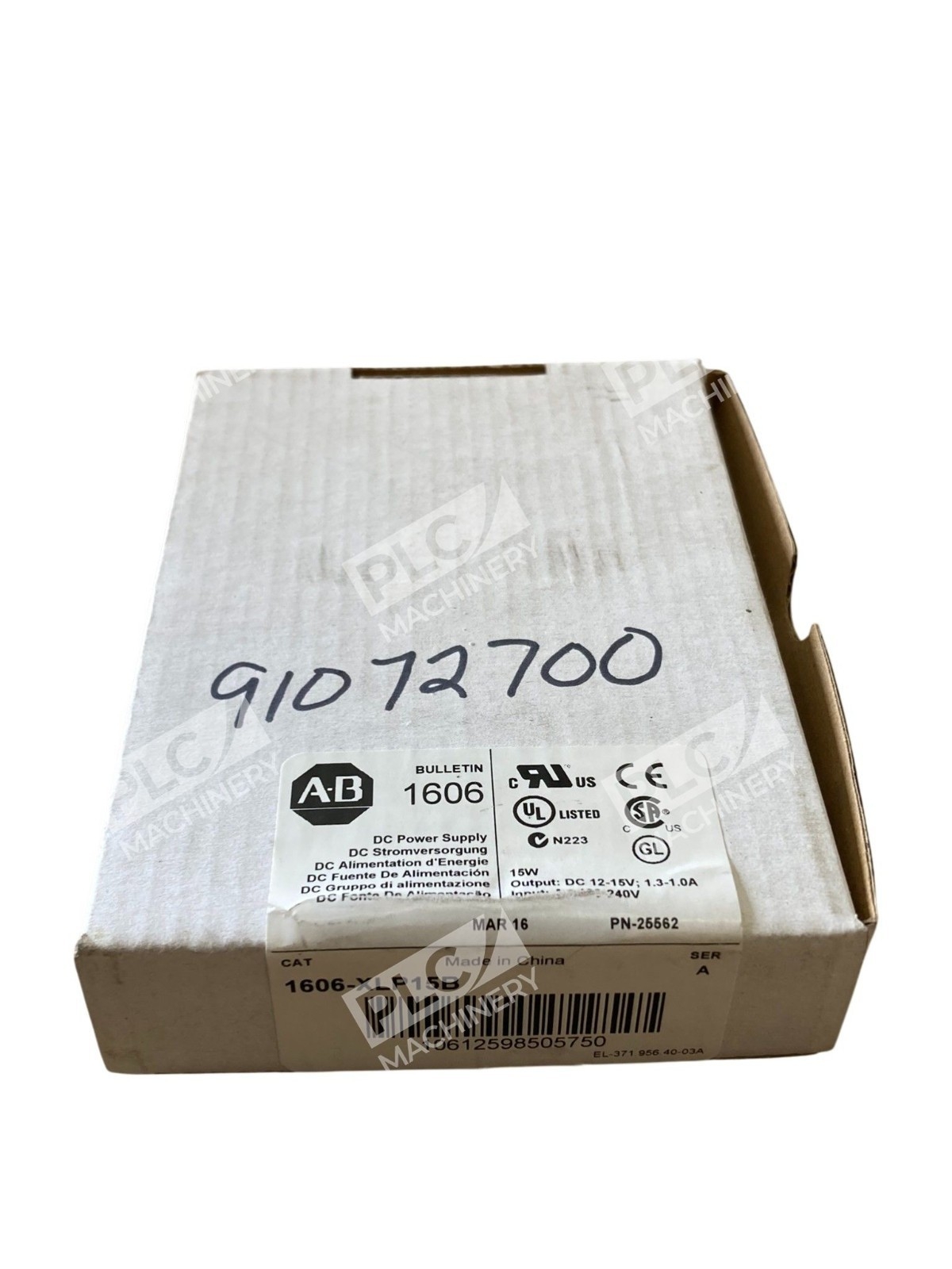Allen-Bradley 1606-XLP15B /A 15W DIN-Rail Compact Power Supply 12-15V DC