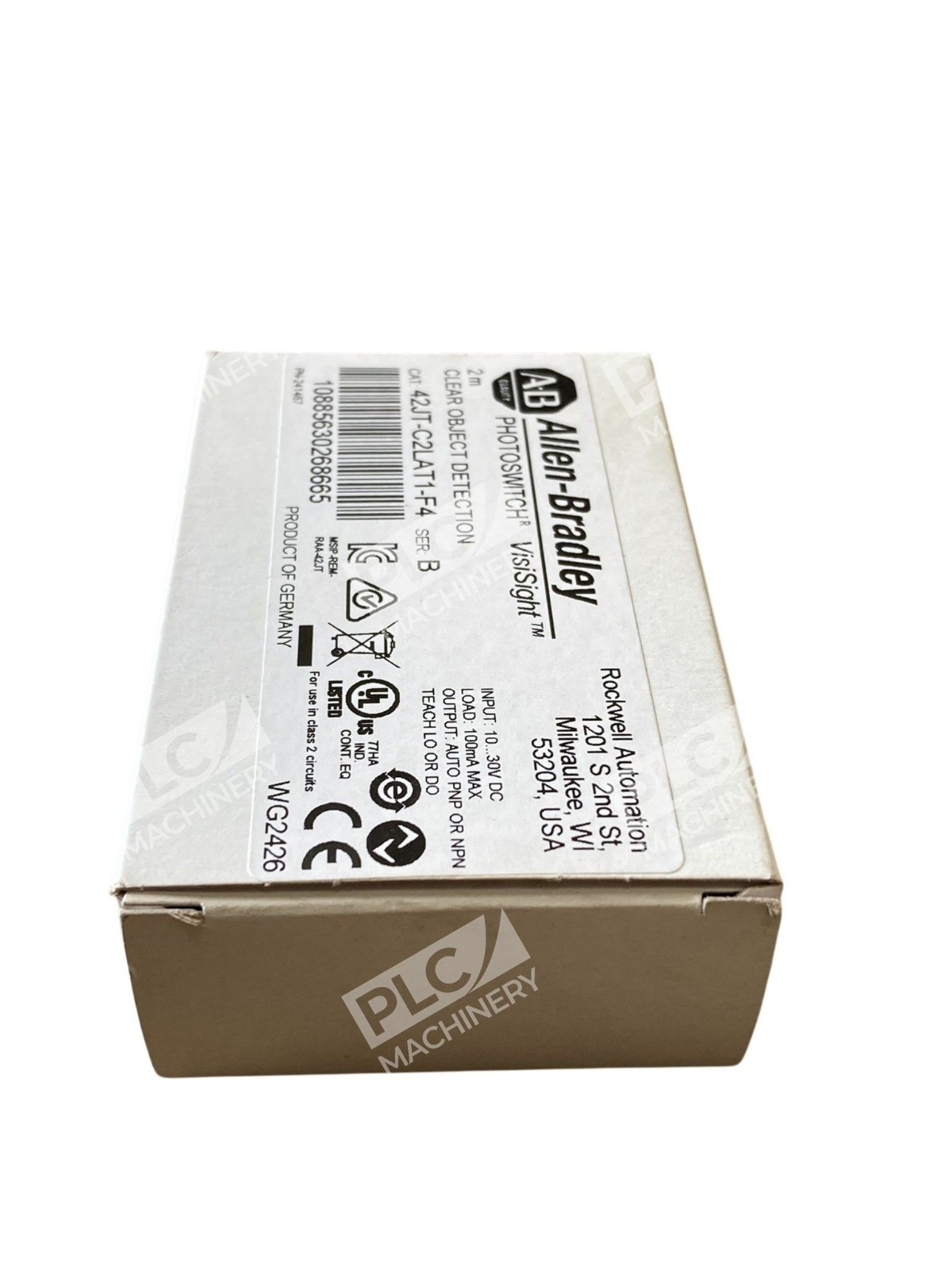 Allen-Bradley 42JT-C2LAT1-F4 /B VisiSight Clear Object Photoelectric Sensor 30V