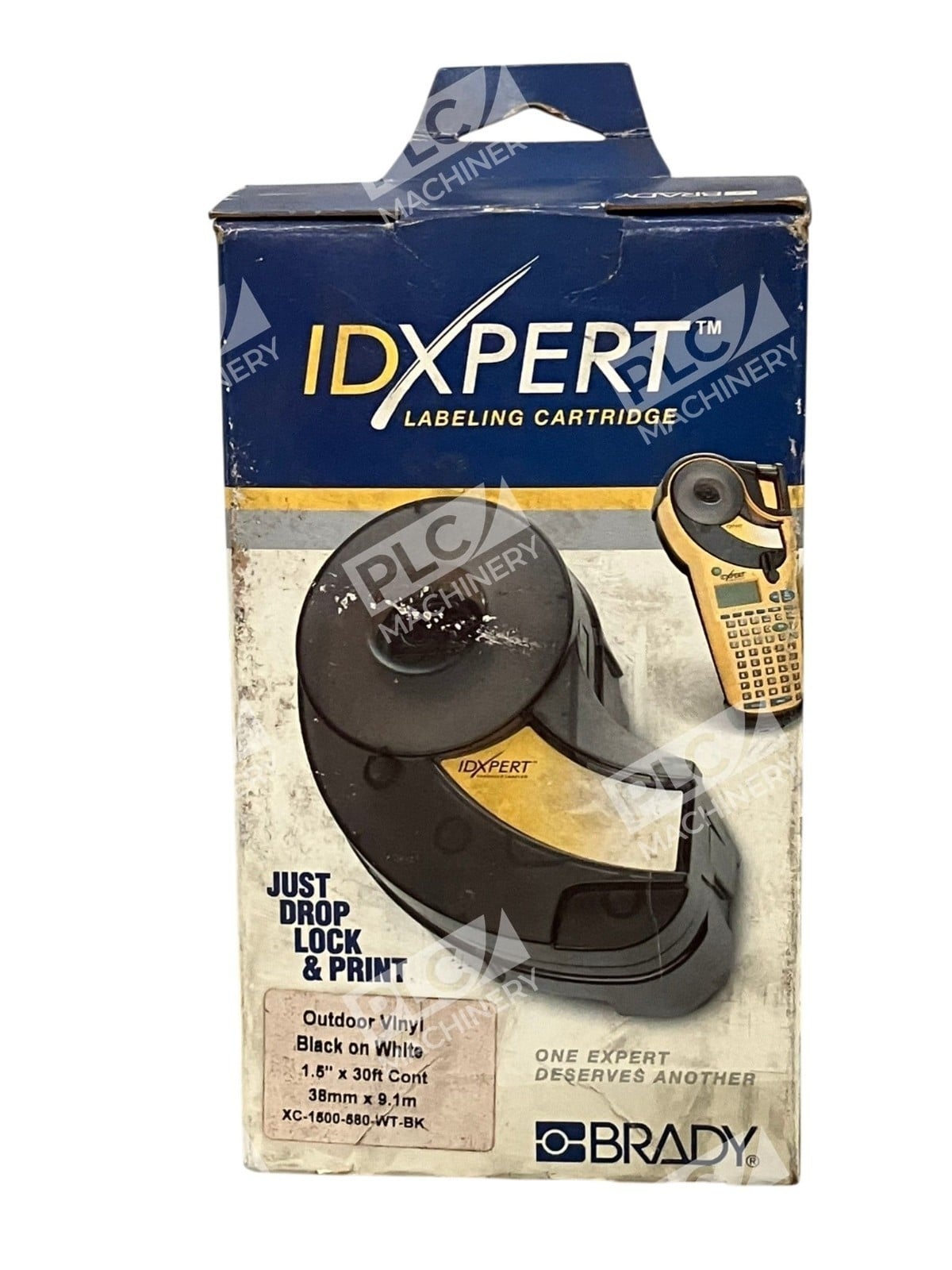 XC-1500-580-WT-BK - Brady - IDXPert Outdoor Vinyl Label Cartridge - Image 2