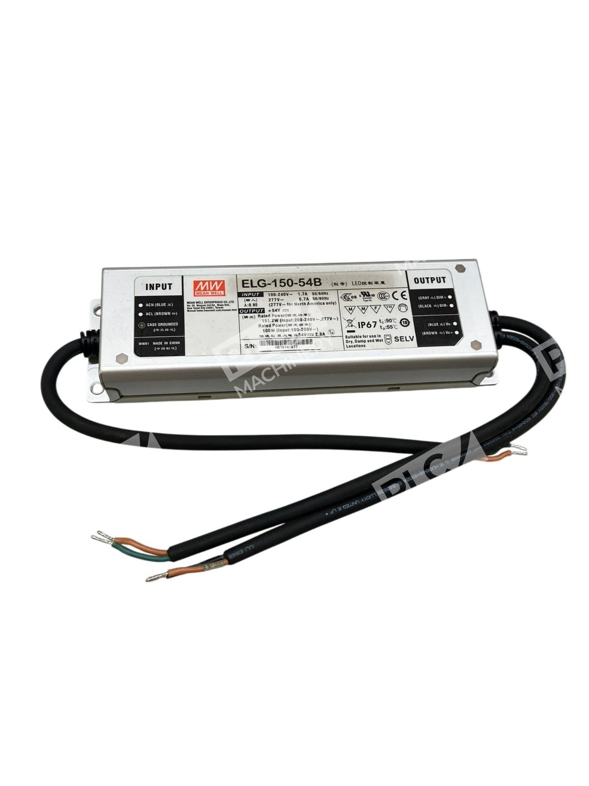ELG-150-54B - Mean Well - LED Driver Power Supply 105W