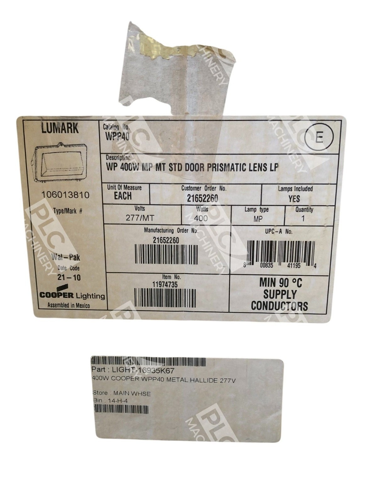 Lumark Wal-Pak WPP40 Wall Pack | 400W Metal Halide | 277V | Outdoor HID - Image 4