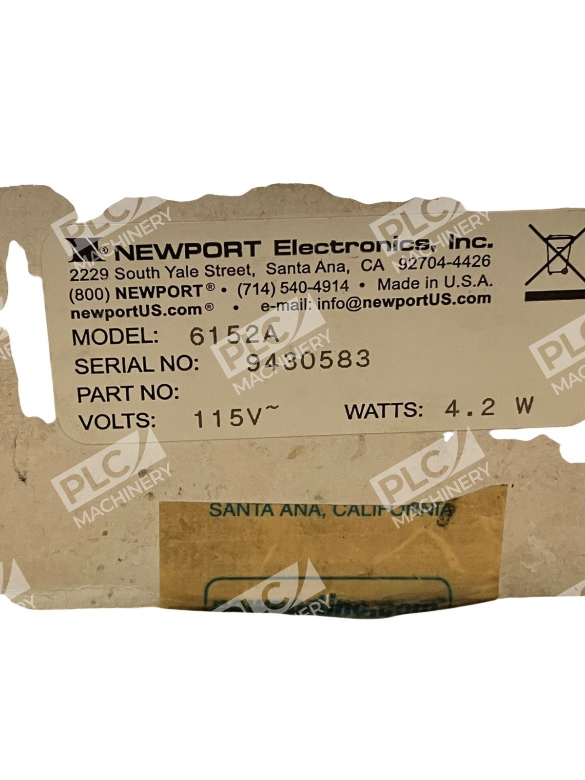 Newport Electronics 6152A Digital Panel Meter 115V AC Industrial Monitor 4.2W - Image 3