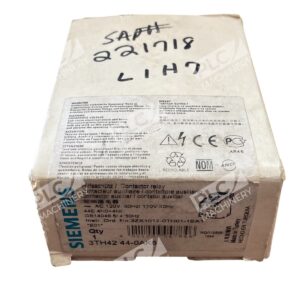 Siemens SIRIUS 3TH4244-0AK6 Contactor Relay 8-Pole 4NO/4NC 120V AC