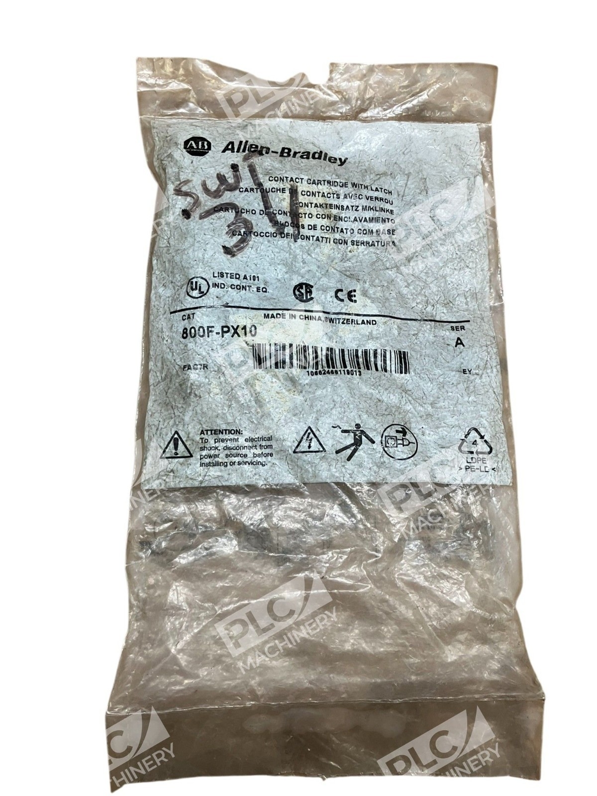 Allen-Bradley 800F-PX10 /A Contact Cartridge with Latch 22.5mm 690V