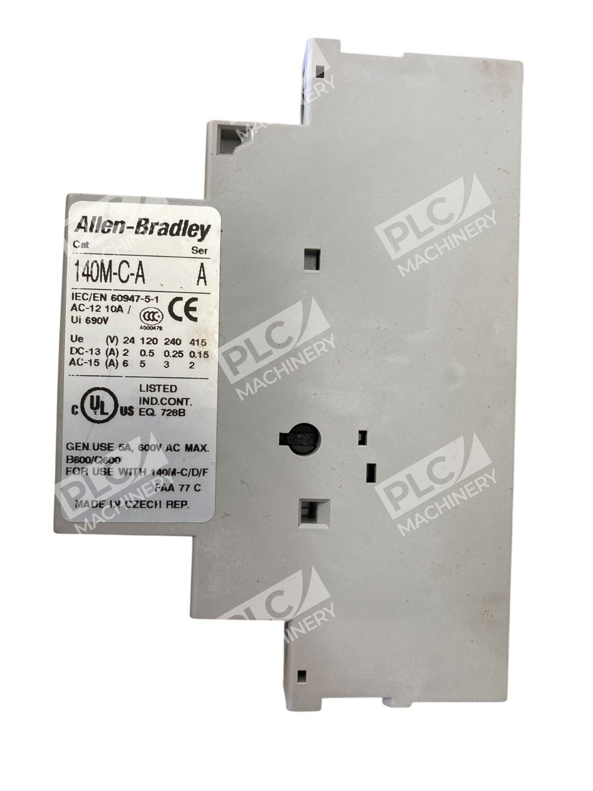 Allen-Bradley 140M-C-ASA20 /A Right-Side Aux Contact Block 2 NO 3A 230V AC - Image 8