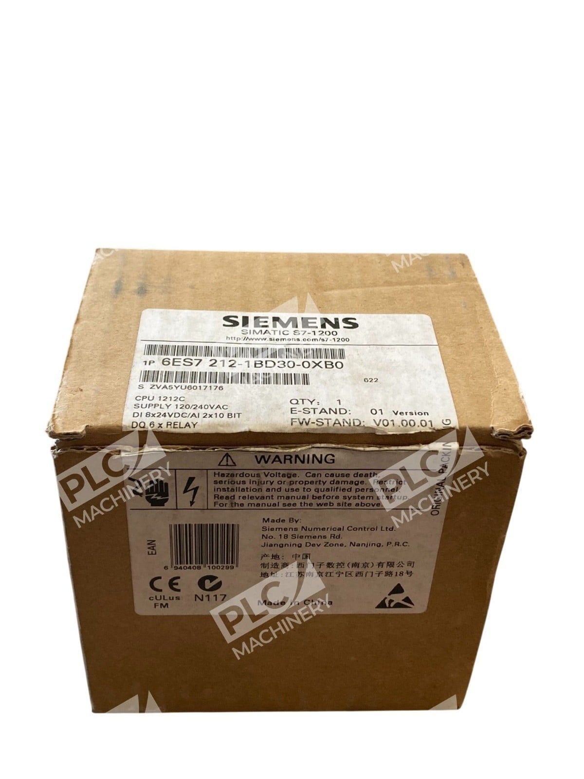 Siemens SIMATIC S7-1200 CPU 1212C PLC 6ES7212-1BD30-0XB0 120/240V - Image 2