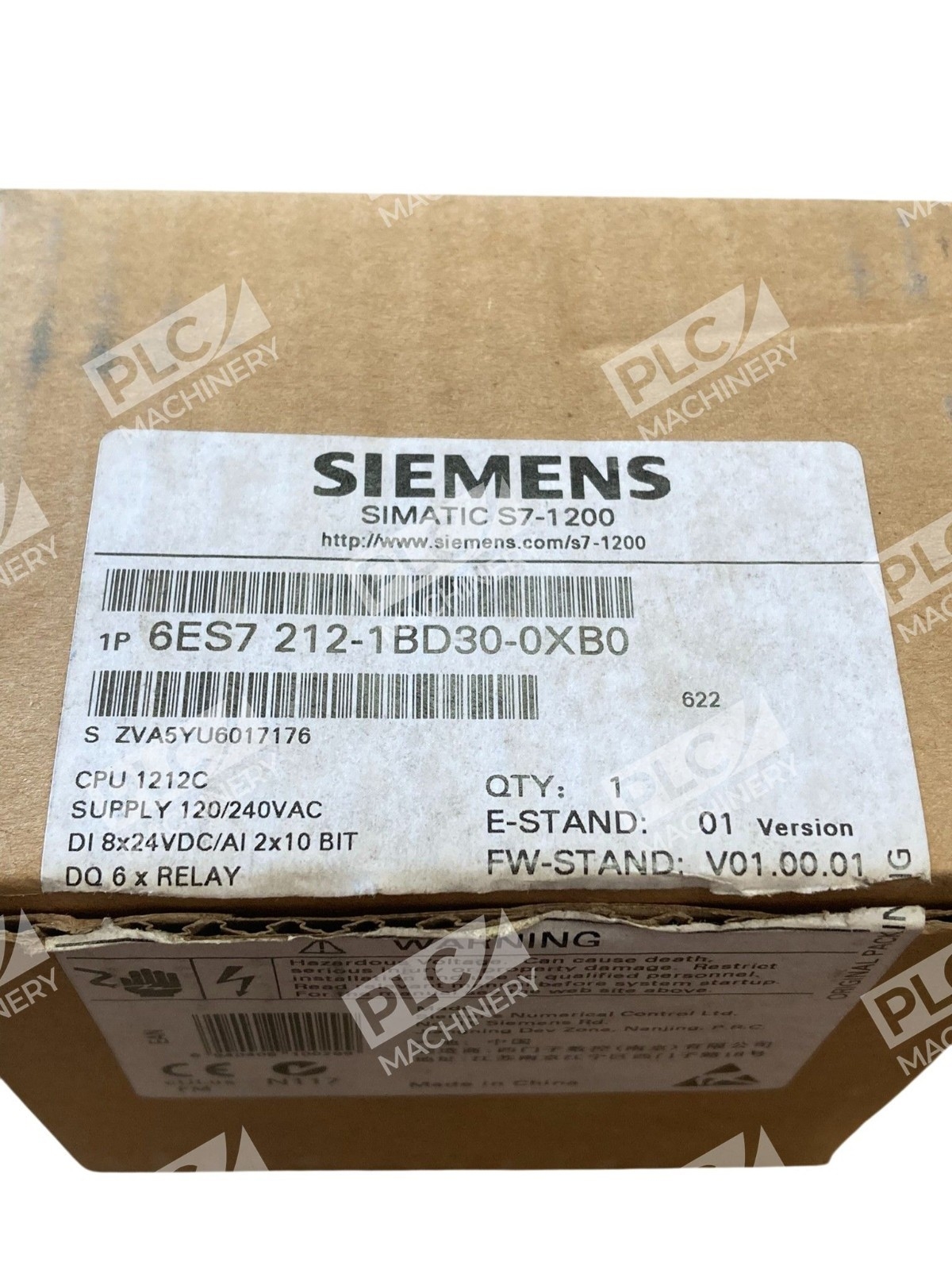 Siemens SIMATIC S7-1200 CPU 1212C PLC 6ES7212-1BD30-0XB0 120/240V - Image 3