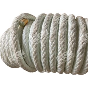 3-Strand Twisted Nylon Rope White Marine Mooring Dock Line Industrial Heavy Duty