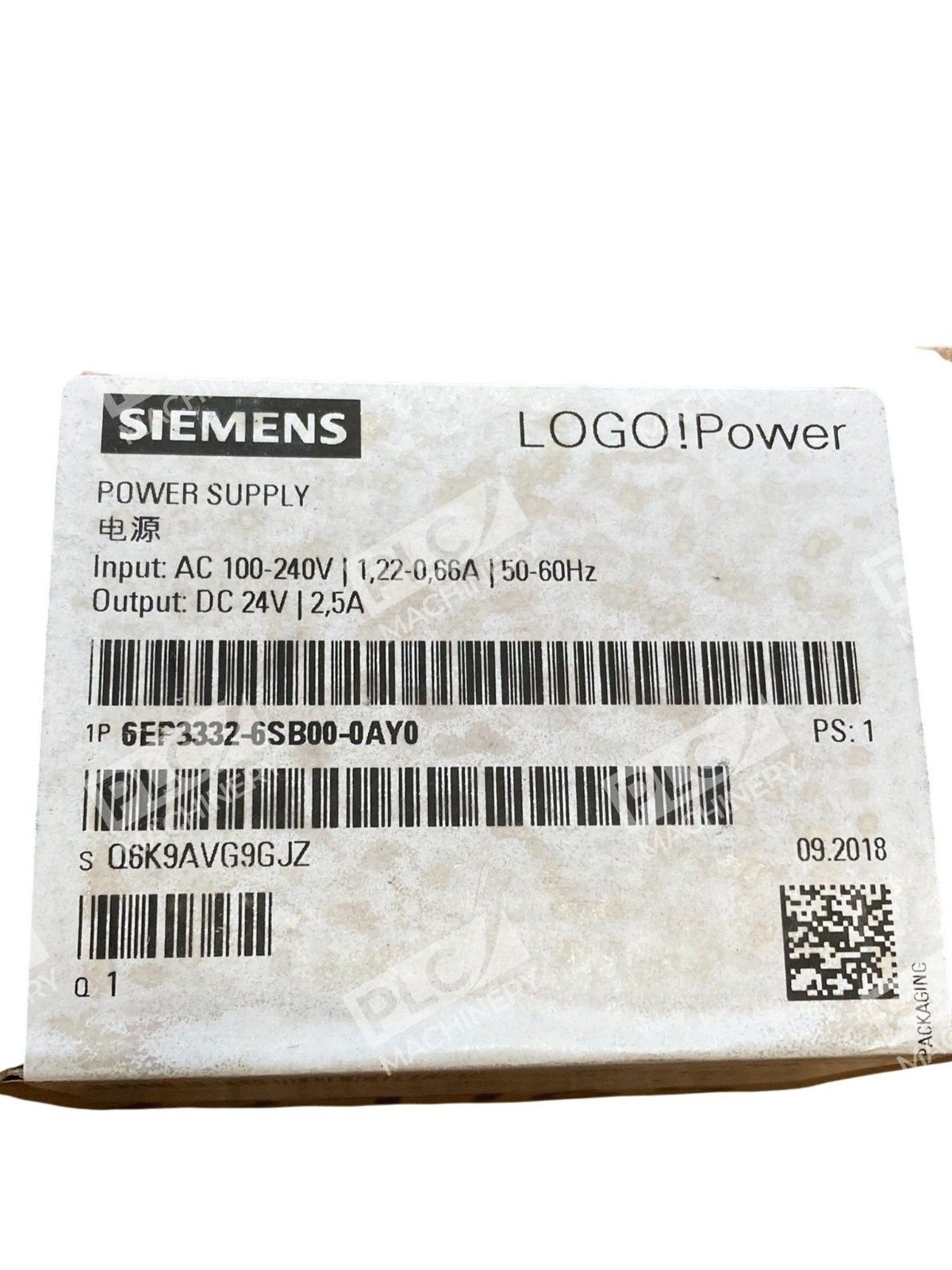 Siemens LOGO!Power 24V DC 2.5A Power Supply 6EP3332-6SB00-0AY0 - Image 5