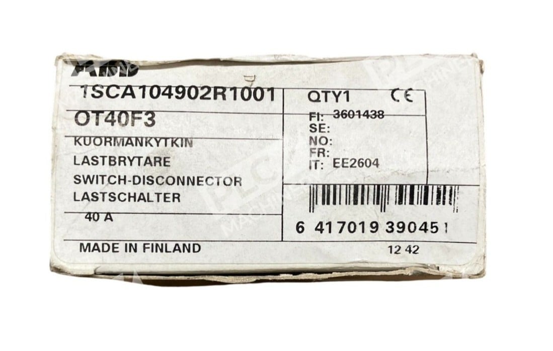 ABB 40A 1SCA104902R1001 Switch Disconnector OT40F3 - Image 2