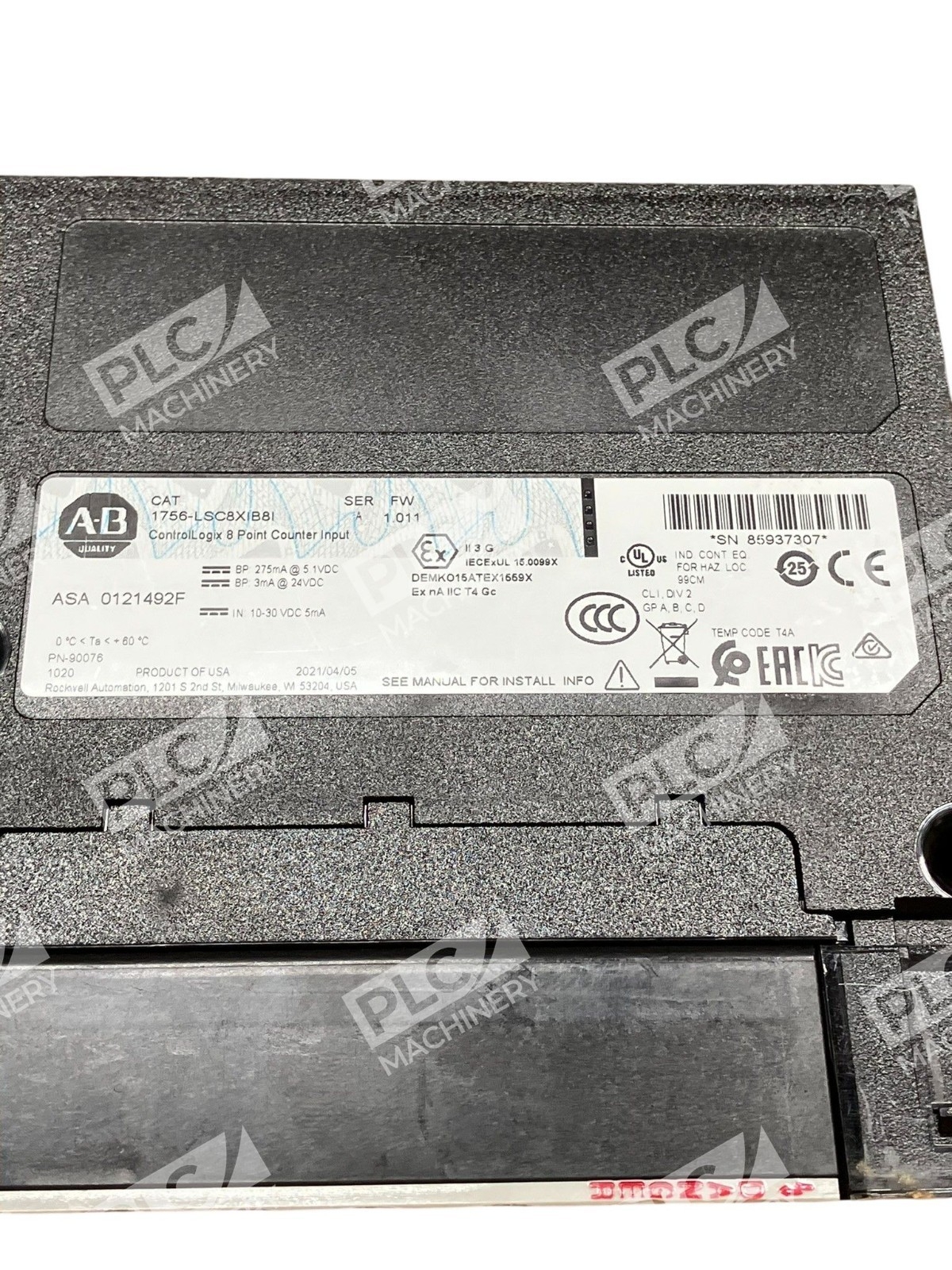 Allen Bradley AB ControlLogix 8 Point Counter Input Module 1756-LSC8XIB8I /A - Image 3