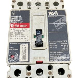 Westinghouse Electric Corp 3 Pole 30A 6630C87G11 Circuit Protector HMCP030H1C