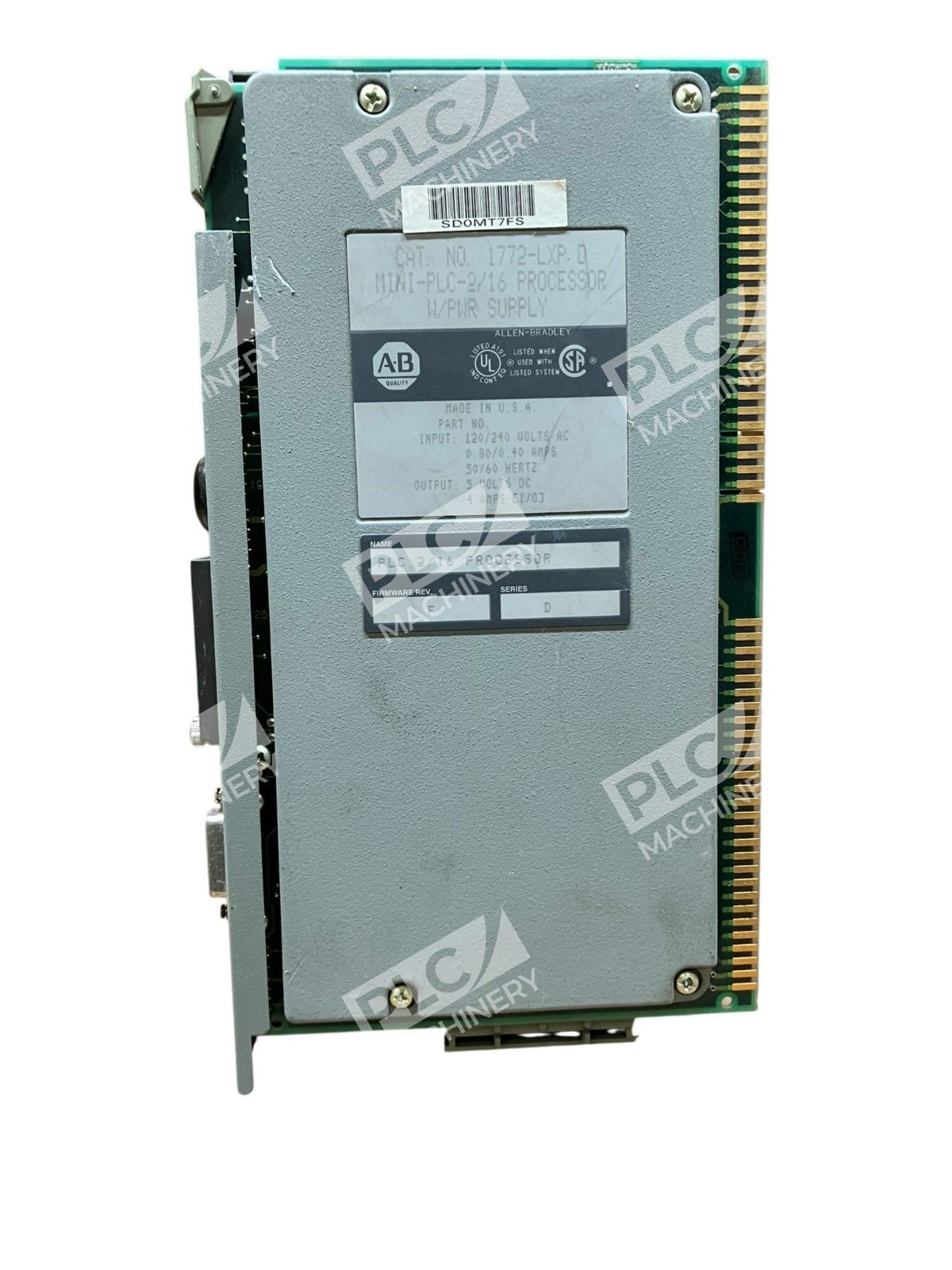 Allen Bradley AB Mini-PLC-2/16 Processor W/ Power Supply 1772-LXP /D (No Key) - Image 5