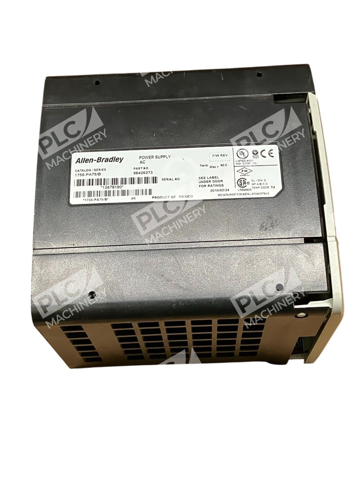 Allen Bradley AB AC Power Supply 1756-PA75 /B - Image 6