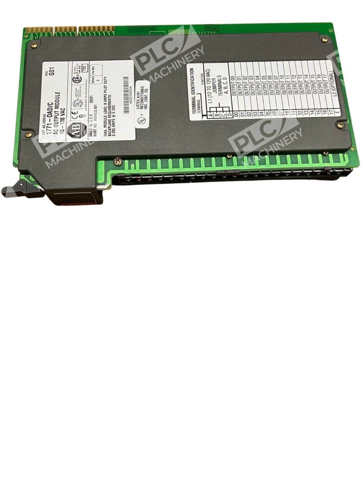 Allen Bradley AB 10-138 VAC AC Output Module 1771-OAD /C Rev G01 - Image 4