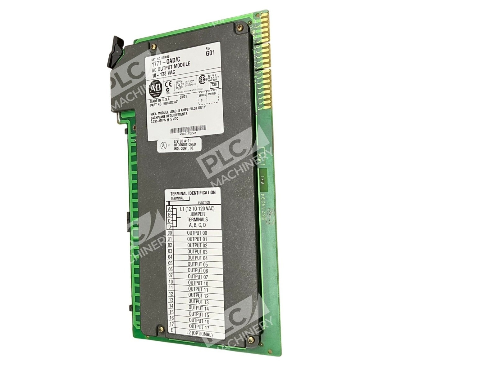 Allen Bradley AB 10-138 VAC AC Output Module 1771-OAD /C Rev G01 - Image 5
