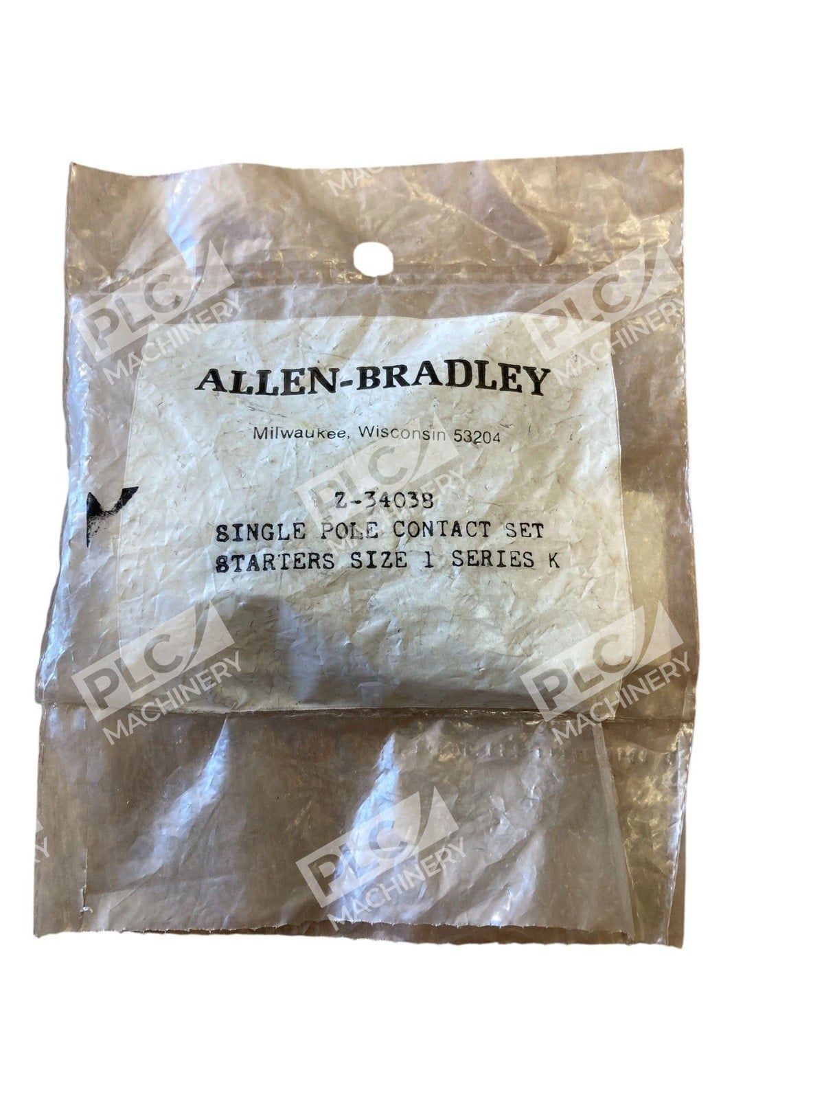 Allen Bradley AB Single Pole Contact Set Starters Size 1 Series K Z-34038 - Image 2
