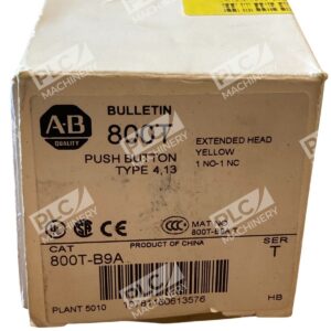 Allen Bradley AB Extended Head Yellow Push Button 800T-B9A /T