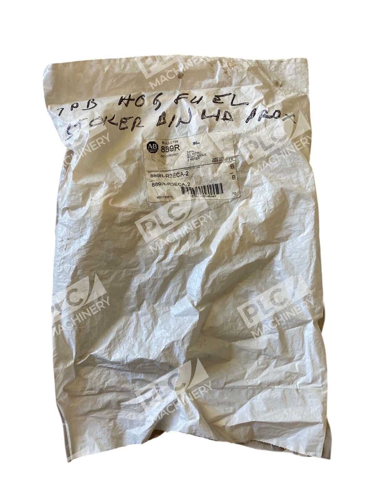 Allen Bradley AB 3 Pin AC Micro Right Angle 2 Meter QD Cordset 889R-R3ECA-2 /B - Image 2