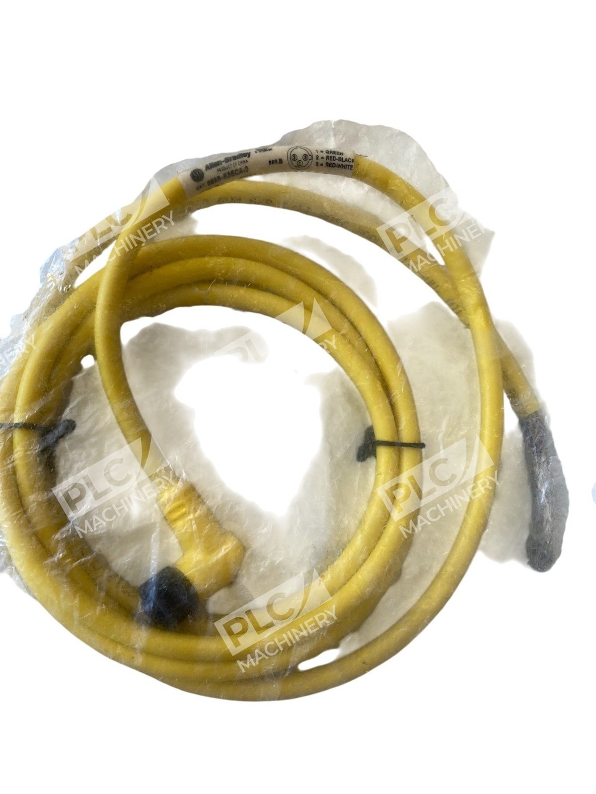 Allen Bradley AB 3 Pin AC Micro Right Angle 2 Meter QD Cordset 889R-R3ECA-2 /B - Image 5