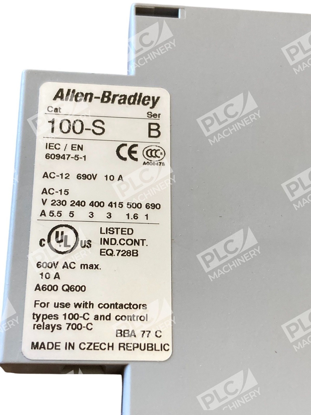 Allen Bradley AB 690V 10A Auxiliary Contact Block 100-S /B - Image 7