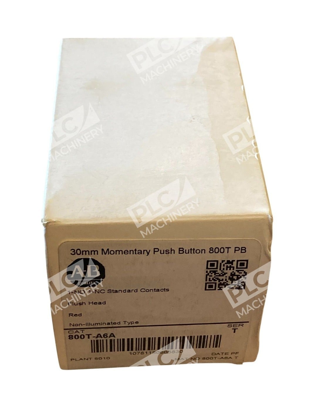 Allen Bradley AB 30mm Momentary Push Button 800T PB Red Flush Head 800T-A6A /T - Image 2