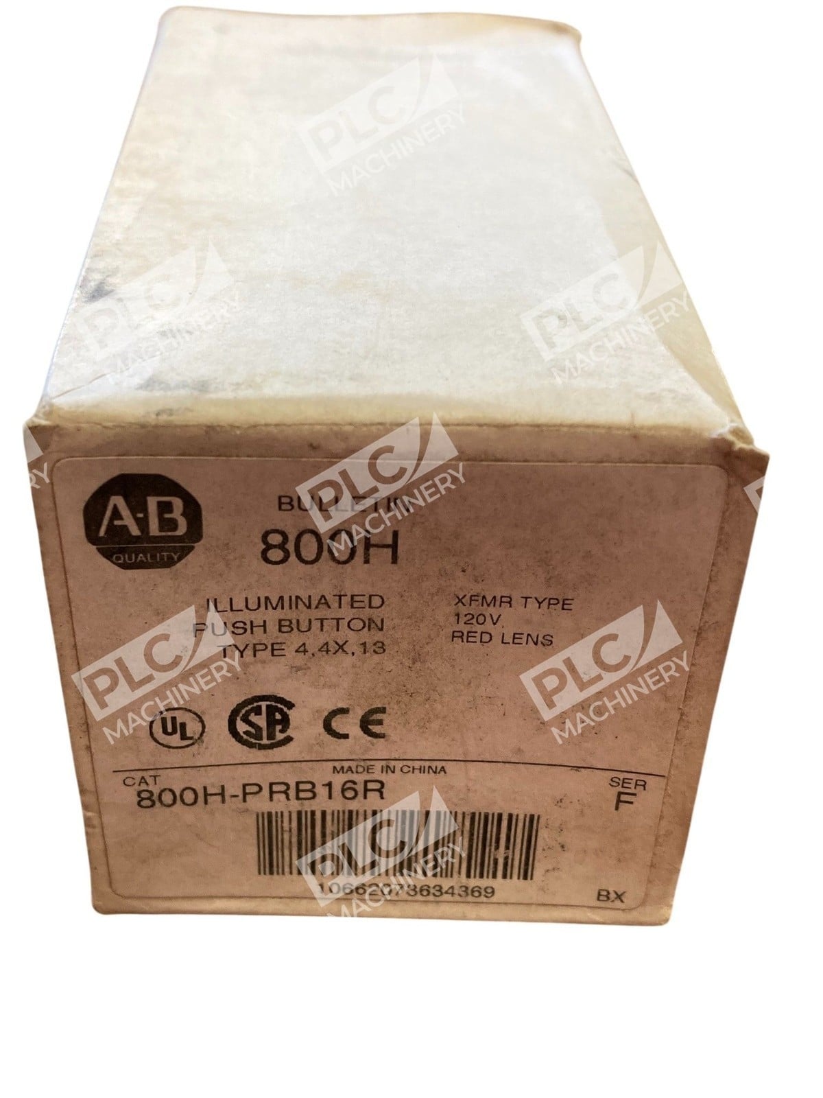 Allen Bradley AB 800H Type 4, 4X, 13 Illuminated Push Button 800H-PRB16R /F - Image 2