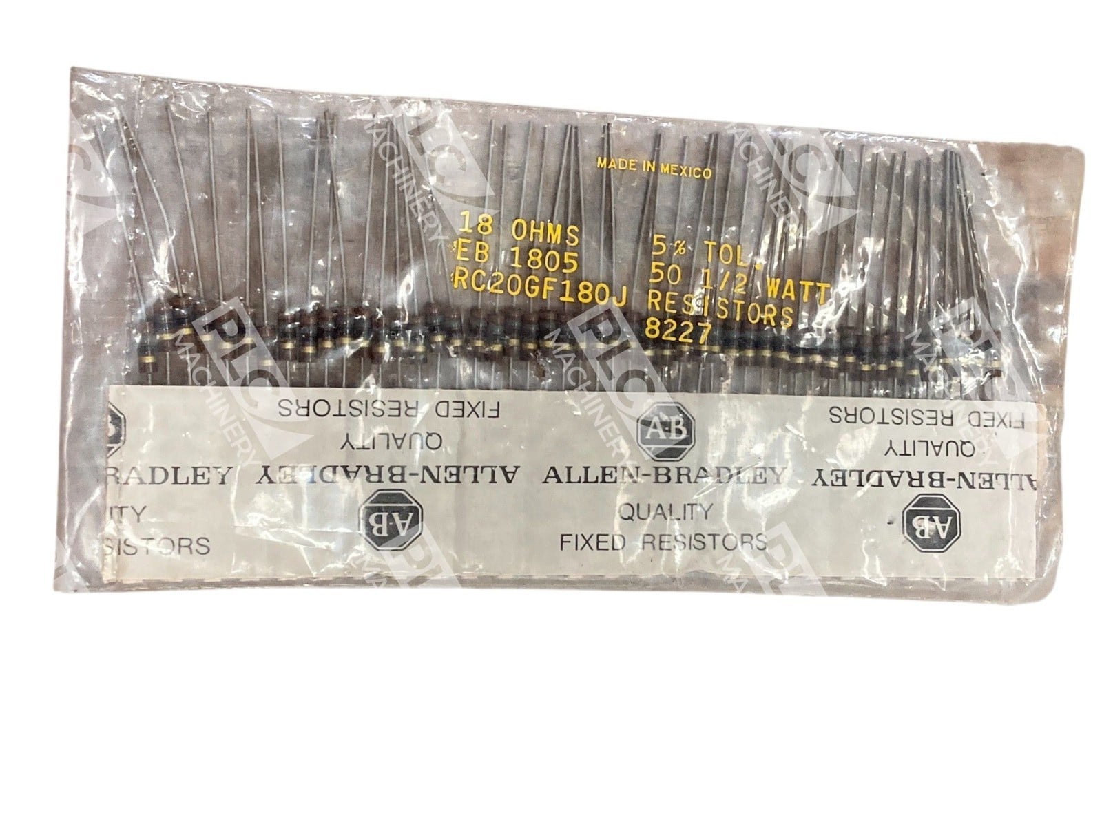 Allen-Bradley RC20GF180J 18Ω 1/2W 5% Carbon Composition Resistor - Image 2