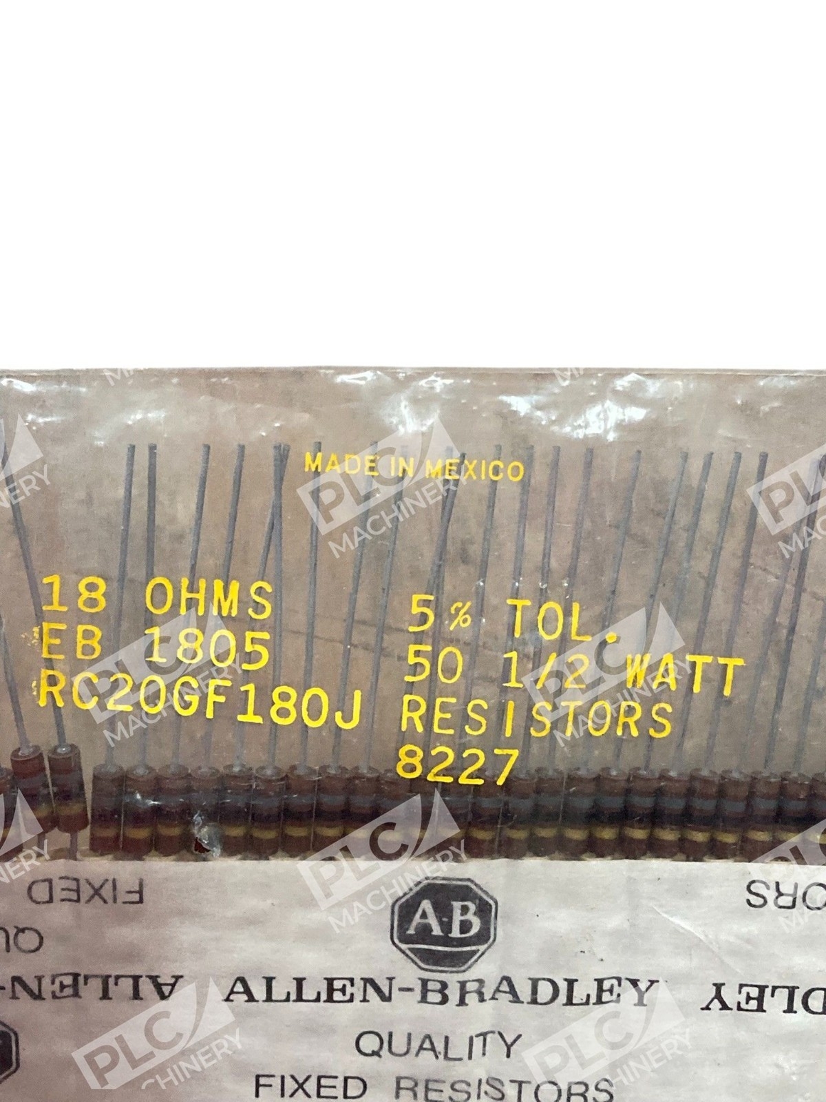 Allen-Bradley RC20GF180J 18Ω 1/2W 5% Carbon Composition Resistor - Image 3