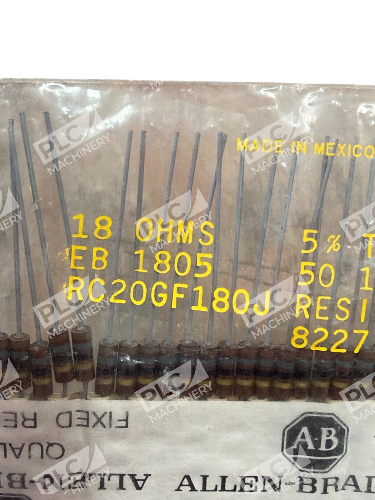 Allen-Bradley RC20GF180J 18Ω 1/2W 5% Carbon Composition Resistor - Image 4