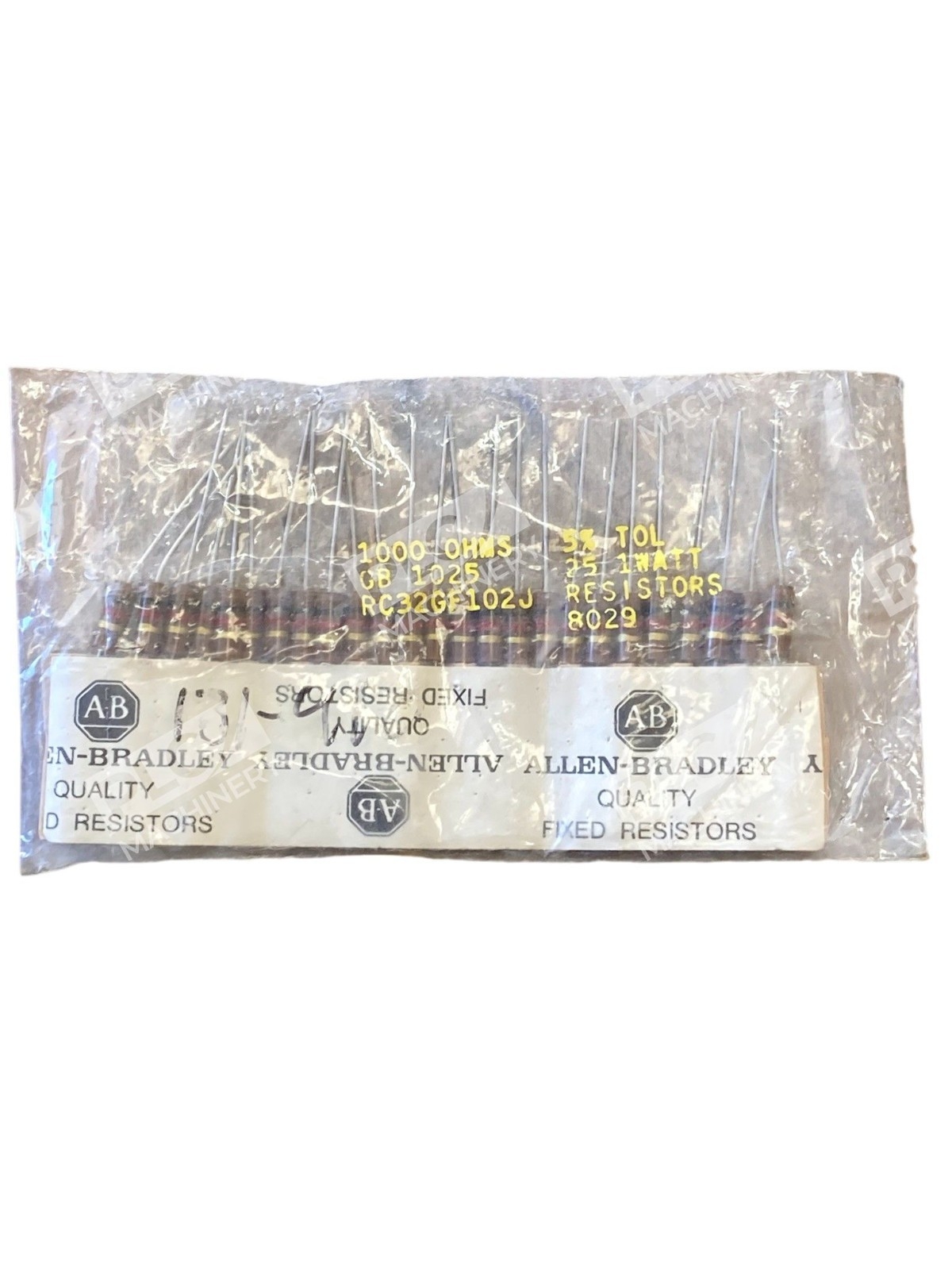Allen-Bradley RC32GF102J 1kΩ 1W Carbon Composition Resistor 5% Military Spec