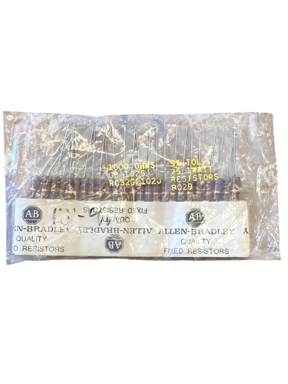 Allen-Bradley RC32GF102J 1kΩ 1W Carbon Composition Resistor 5% Military Spec - Image 2