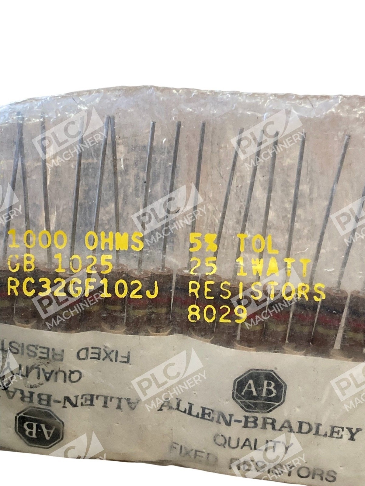 Allen-Bradley RC32GF102J 1kΩ 1W Carbon Composition Resistor 5% Military Spec - Image 3