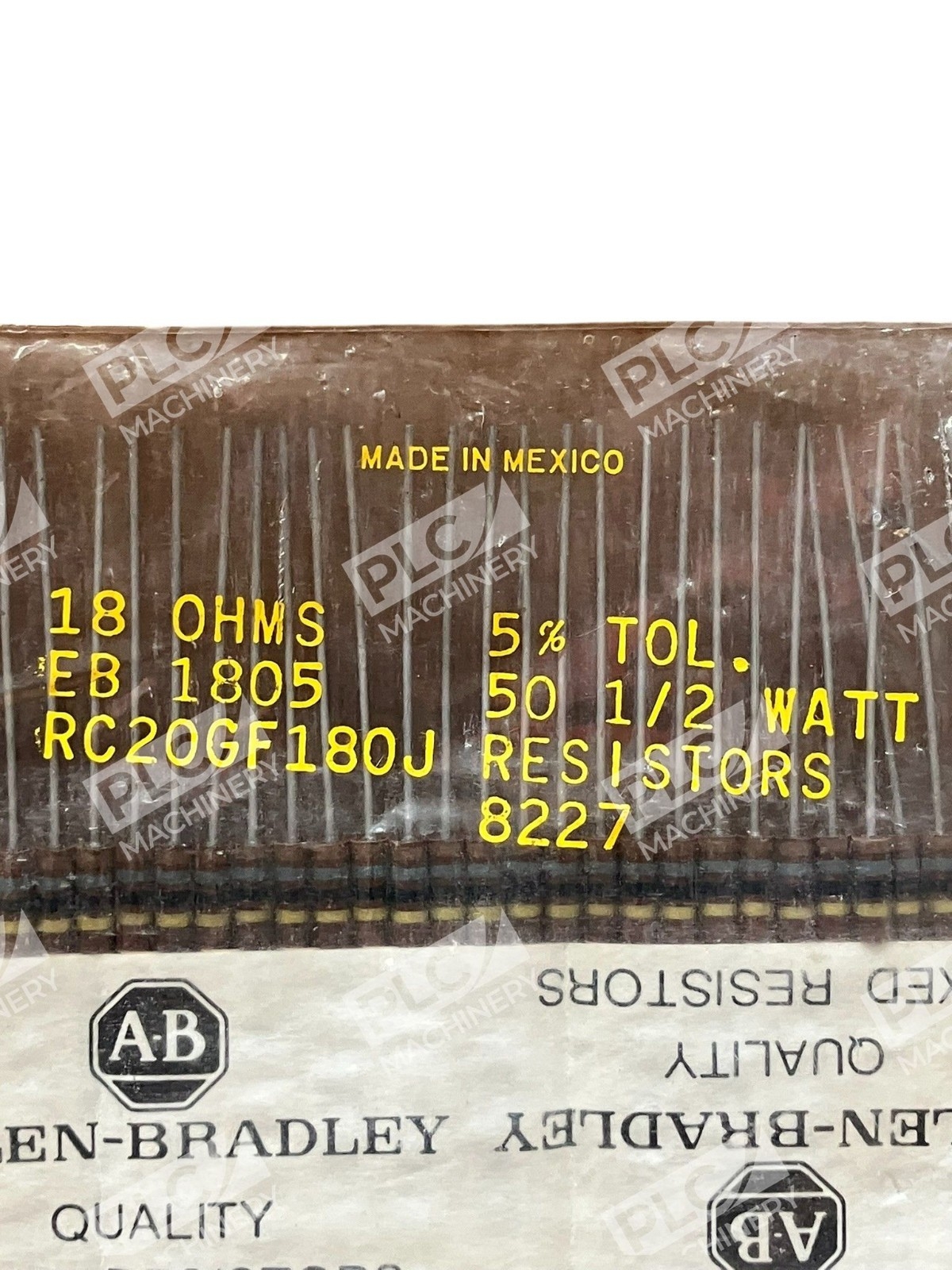 Allen-Bradley 18Ω 1/2W 5% Carbon Composition Resistor RC20GF180J - Image 3