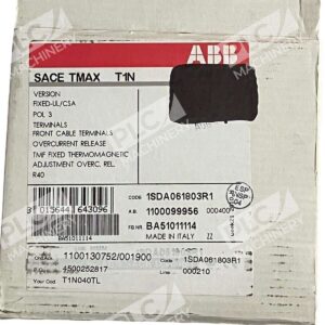 ABB T1N040TL 1SDA061803R1 E93565 Circuit Breaker SACE Tmax T1N