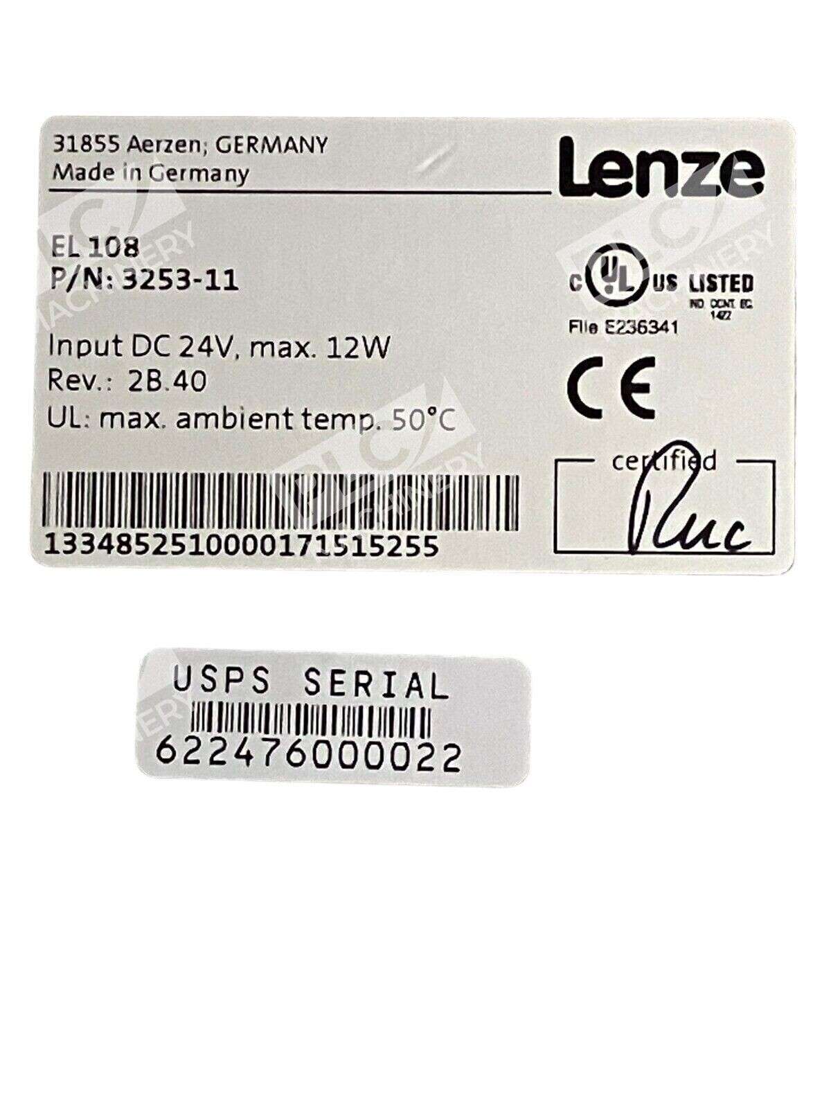 Lenze EL 108 3253-11 HMI Touchscreen - Image 3