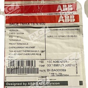 ABB 1SDA060630R1 Sace T5N 400 Tmax Circuit Breaker
