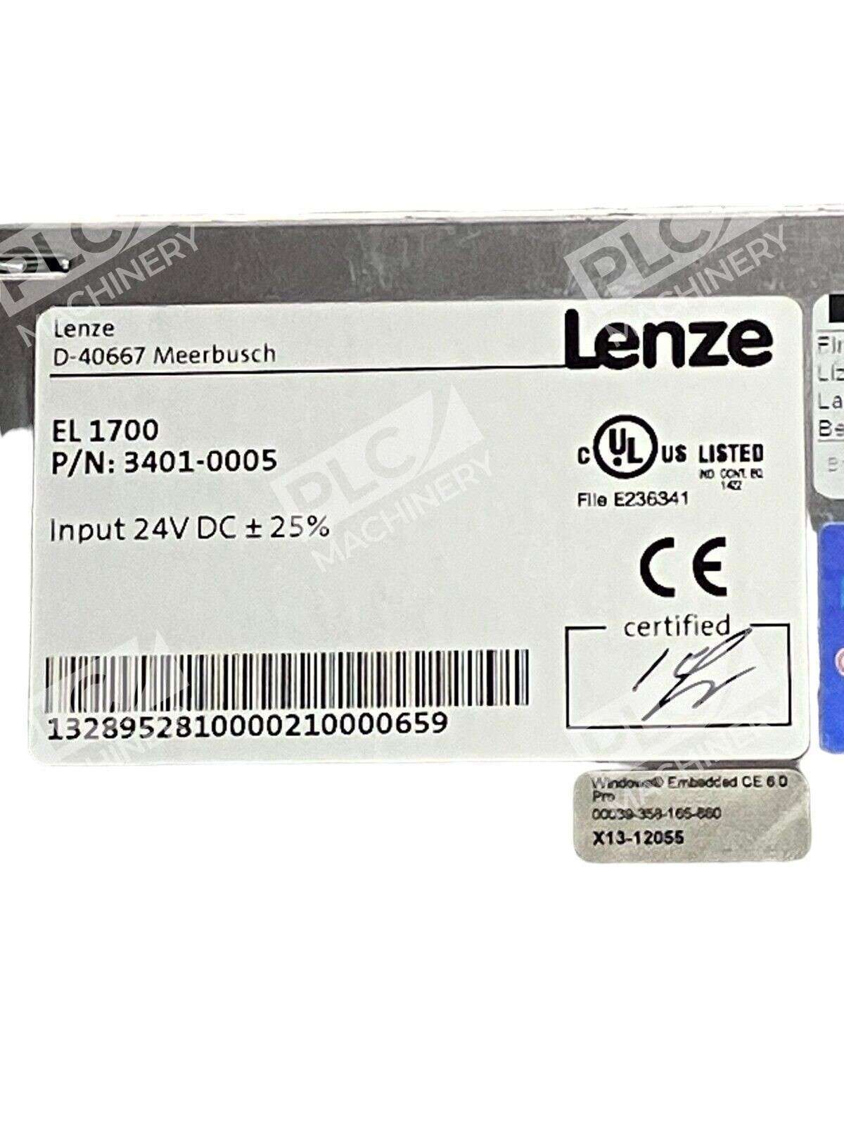 Lenze EL 1700 3401-0005 HMI Operator Interface Touchscreen - Image 3