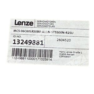 Lenze MCS 06C60LRS0B0-A11N-ST5S00N-R2SU Servo Motor NIB