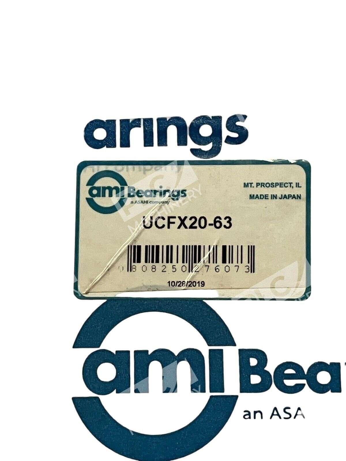 AMI Bearings UCFX20-63 4-Bolt Flanged Bearing