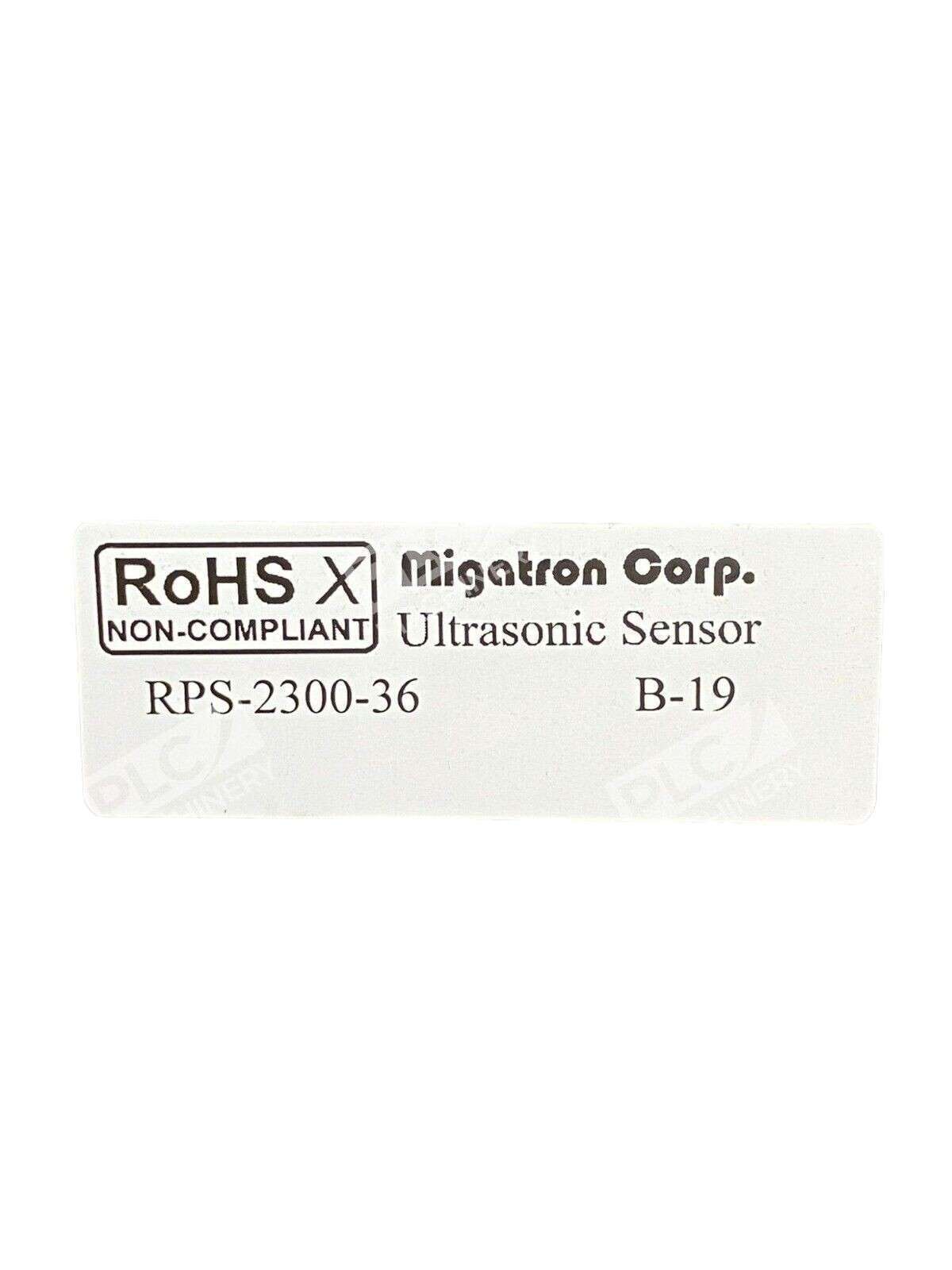 Migatron Corporation RPS-2300-36 Ultrasonic Ranging Proximity Sensor - Image 3