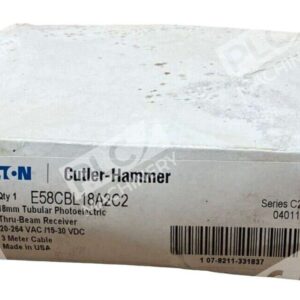 Cutler Hammer E58CBL18A2C2 18mm Tubular Photoelectric Thru-Beam Receiver