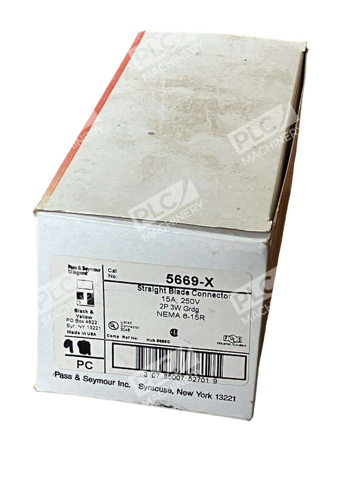 Pass & Seymour 5669-X Straight Blade Connector (Box of 9)